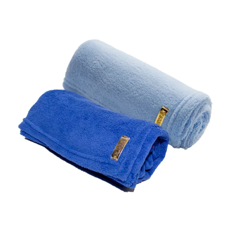 Mantinhas para cachorro e gato com 2 unidades , manta cobertor de pelo Azul