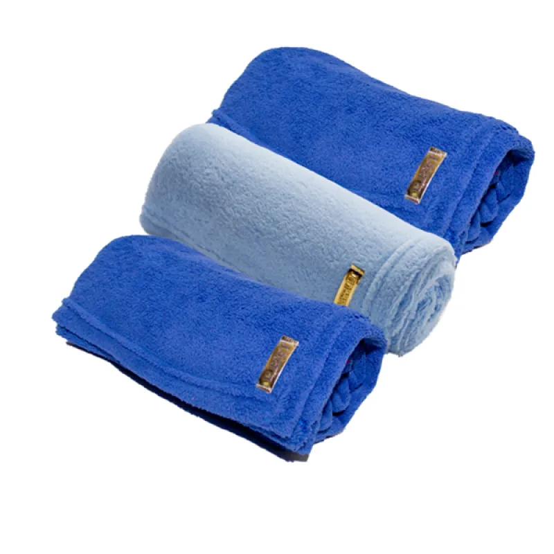 MANTINHAS COM 3 UNIDADES AZUL DROP LUPPET