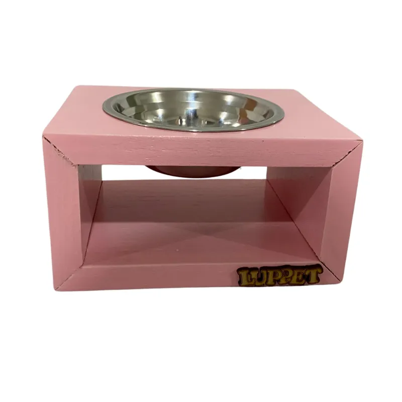 COMEDOURO ZURIQUE INDIVIDUAL ROSA DROP LUPPET