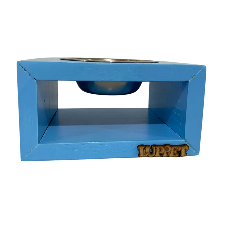 COMEDOURO ZURIQUE INDIVIDUAL AZUL DROP LUPPET