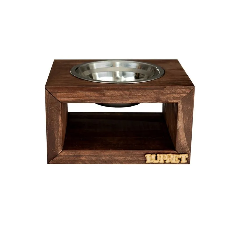 COMEDOURO ZURIQUE INDIVIDUAL MARROM DROP LUPPET