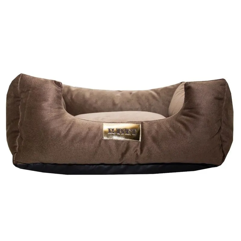 CAMA QUADRADA MARROM LISO DROP LUPPET M