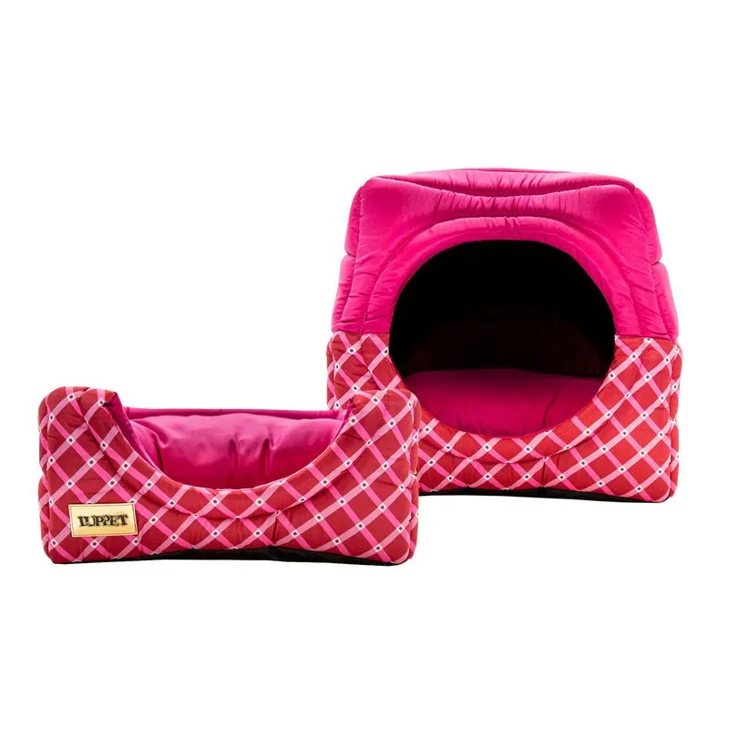 TOCA IGLU ROSA GEOMETRICO + ARRANHADOR DROP LUPPET M