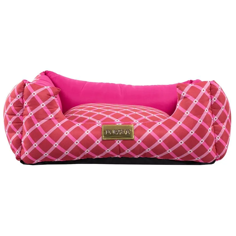 CAMA QUADRADA ROSA GEOMETRICO DROP LUPPET G