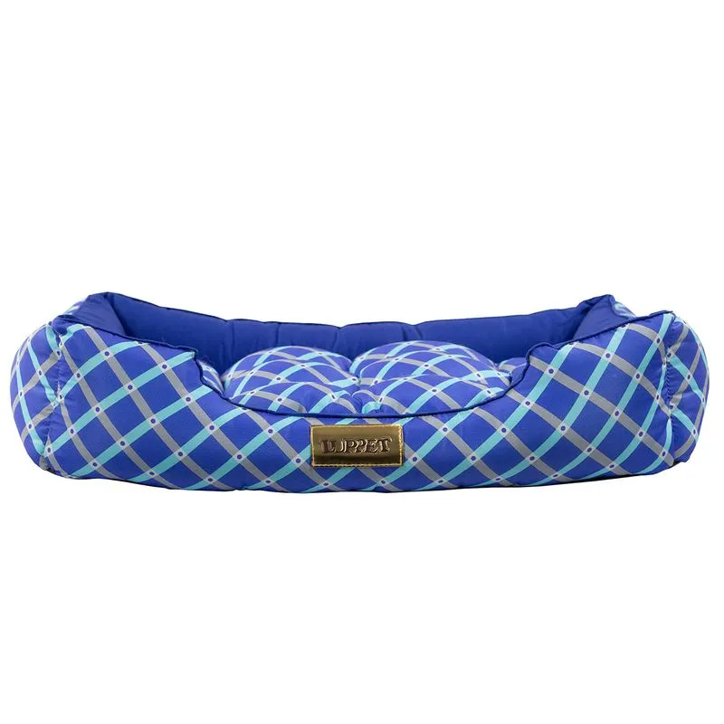 CAMA RETANGULAR AZUL GEOMETRICO DROP LUPPET M
