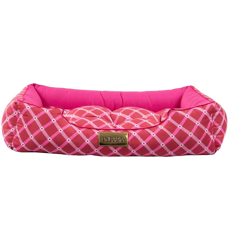 CAMA RETANGULAR ROSA GEOMETRICO DROP LUPPET G