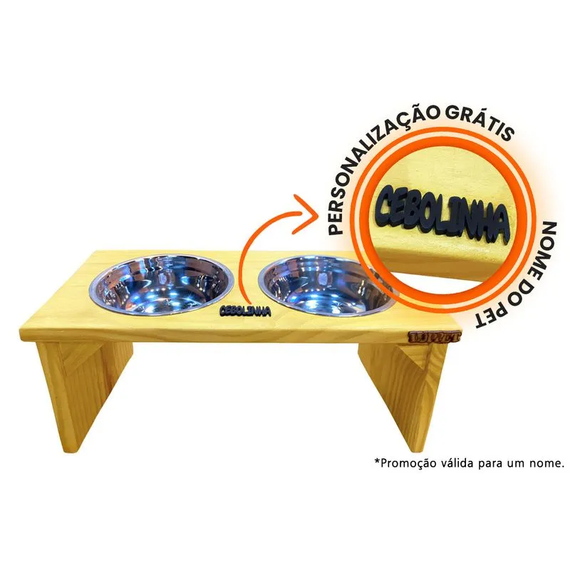 COMEDOURO TORONTO NATURAL PERSONALIZADO DROP LUPPET G