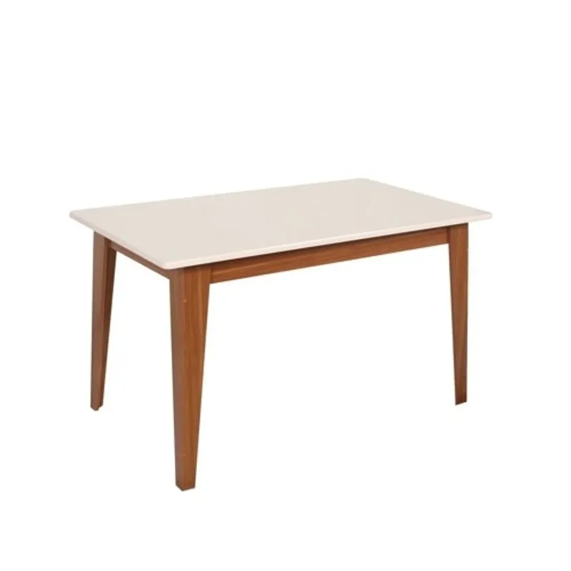 Mesa Móveis São Carlos Giovana Grande com Tampo em MDF Naturalle Off White