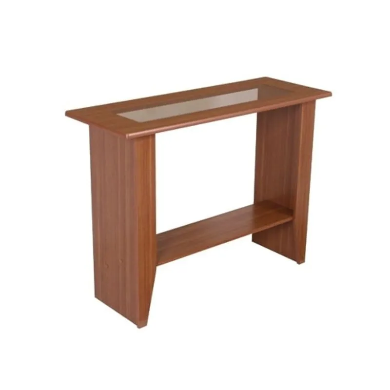 Aparador Console Sala de Jantar Móveis São Carlos Siena com Tampo em MDF e Vidro Naturalle