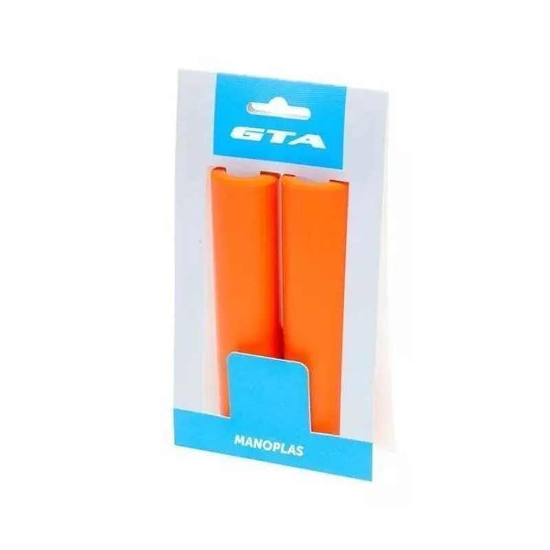 Manopla Punho Gta 135mm Para Bicicleta Silicone Bike Laranja