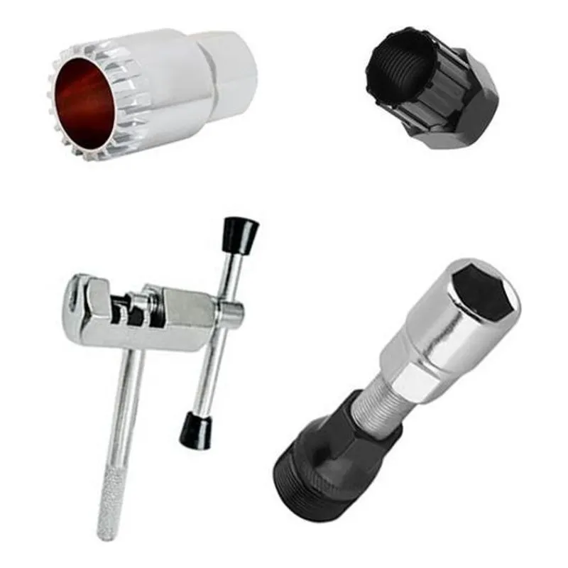 Kit 4 Chaves Movimento Central Corrente Extrator Pedivela