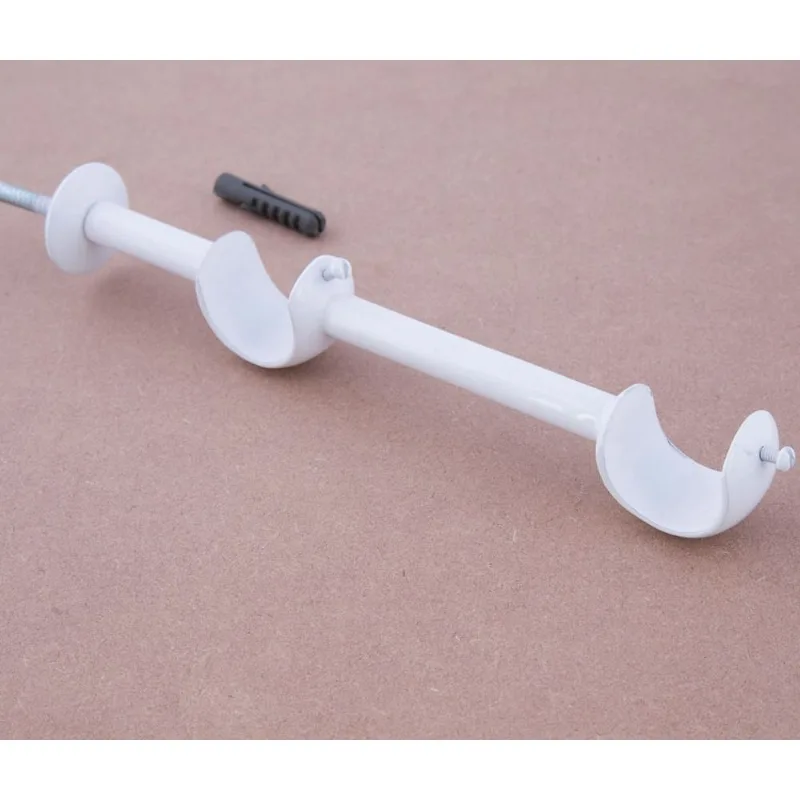 Suporte Duplo 8cm Para Varao De Cortina 28x28mm - SL168 - 16 SL168-16 Wiler-K