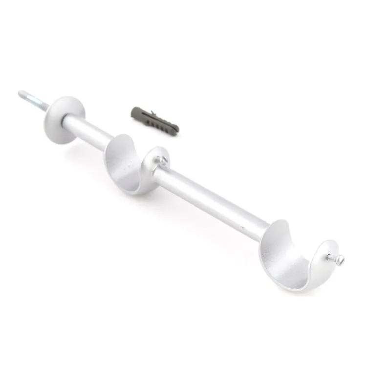 Suporte Duplo 8cm Para Varao De Cortina 28x28mm - SL168 - 38 SL168-38 Wiler-K