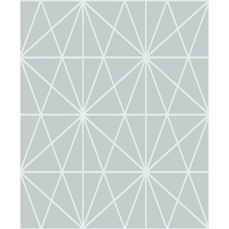 Papel De Parede Cu87435 Cinza Geométrico 053x10m