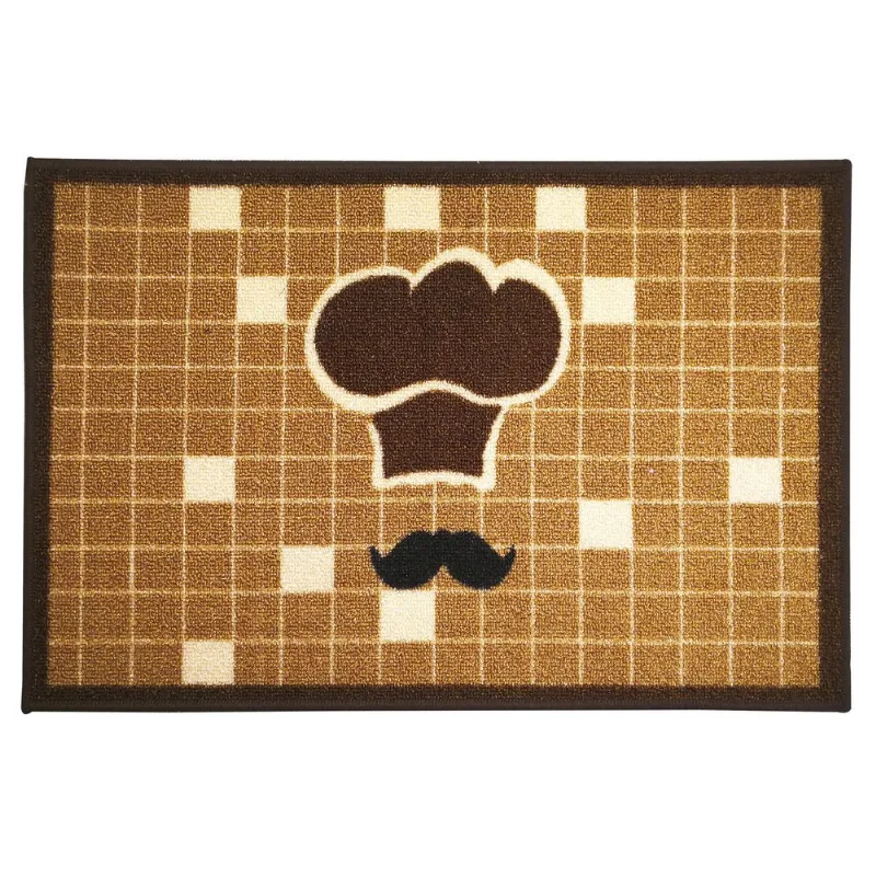 Tapete Turco Para Cozinha Entrada Clean 03 0,40x0,60 - Bege - Edantex