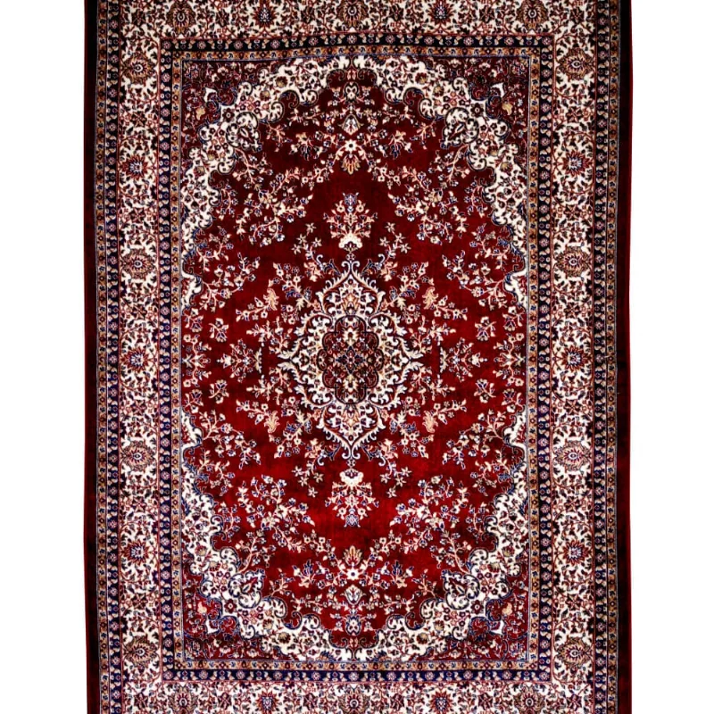 Tapete Para Sala-Quarto Bruxelas 03 50X100 Vermelho Clássico 7908006034995 Edantex