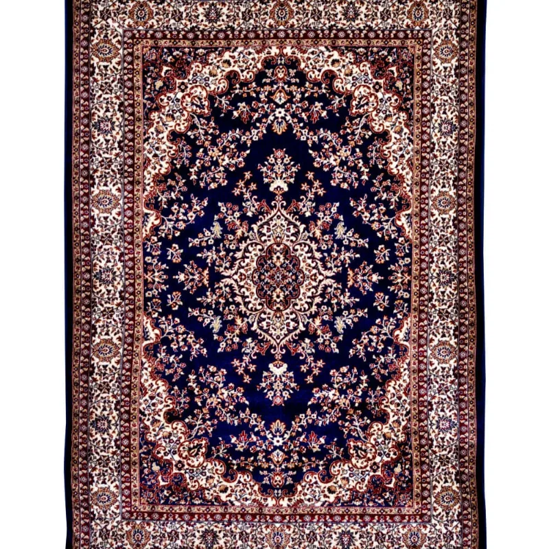 Tapete Para Sala-Quarto Bruxelas 07 50X100 Azul Clássico 7908006035404 Edantex