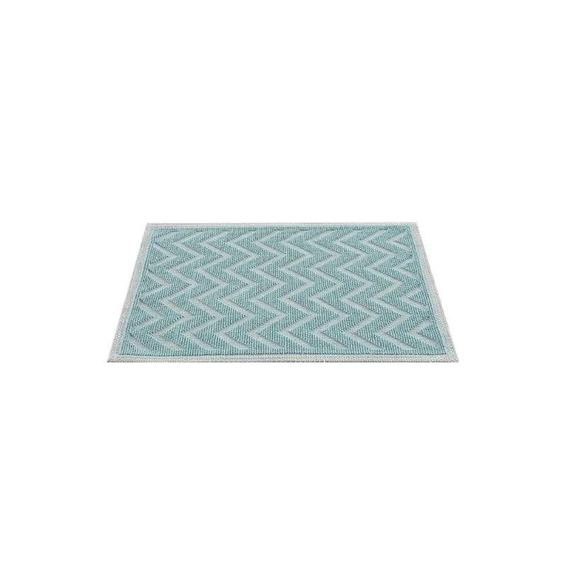 Tapete Turco Multiuso, Para Banheiro, Cozinha, Entrada, Corredor, Quarto Natur 13 0,50x0,80 - Azul - Edantex