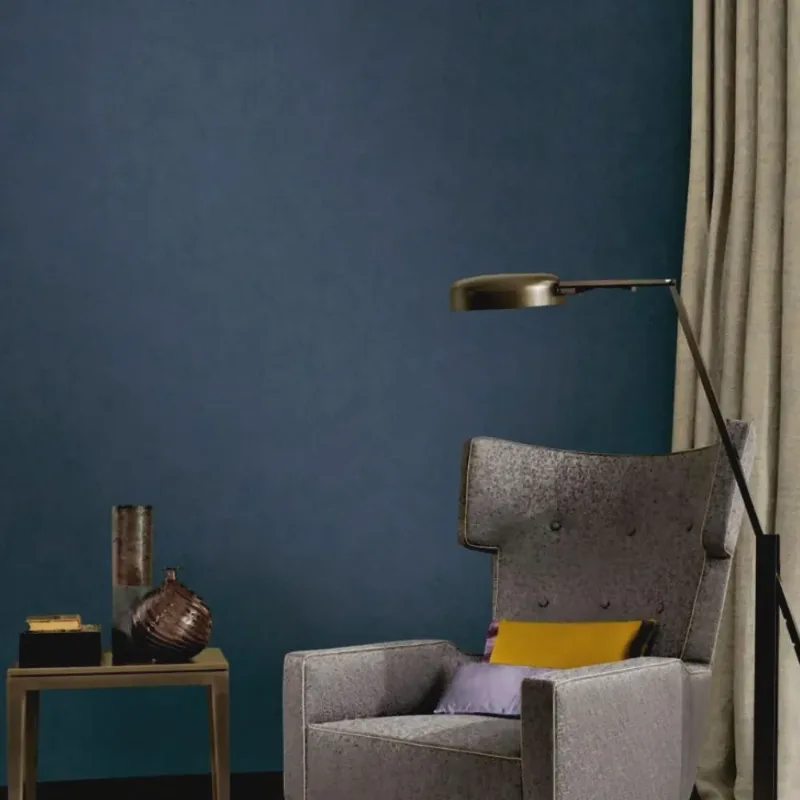 Papel de Parede vip Aspecto Têxtil Azul VIP1028