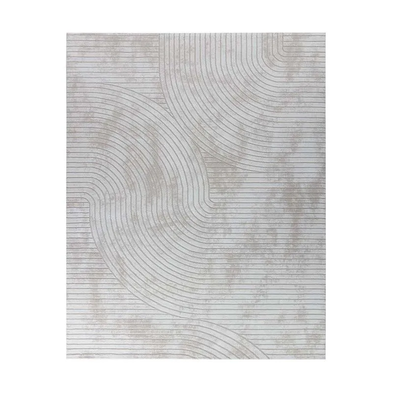 Tapete Para Sala Sofisticato 01 Off White-cinza 2,50x3,00m