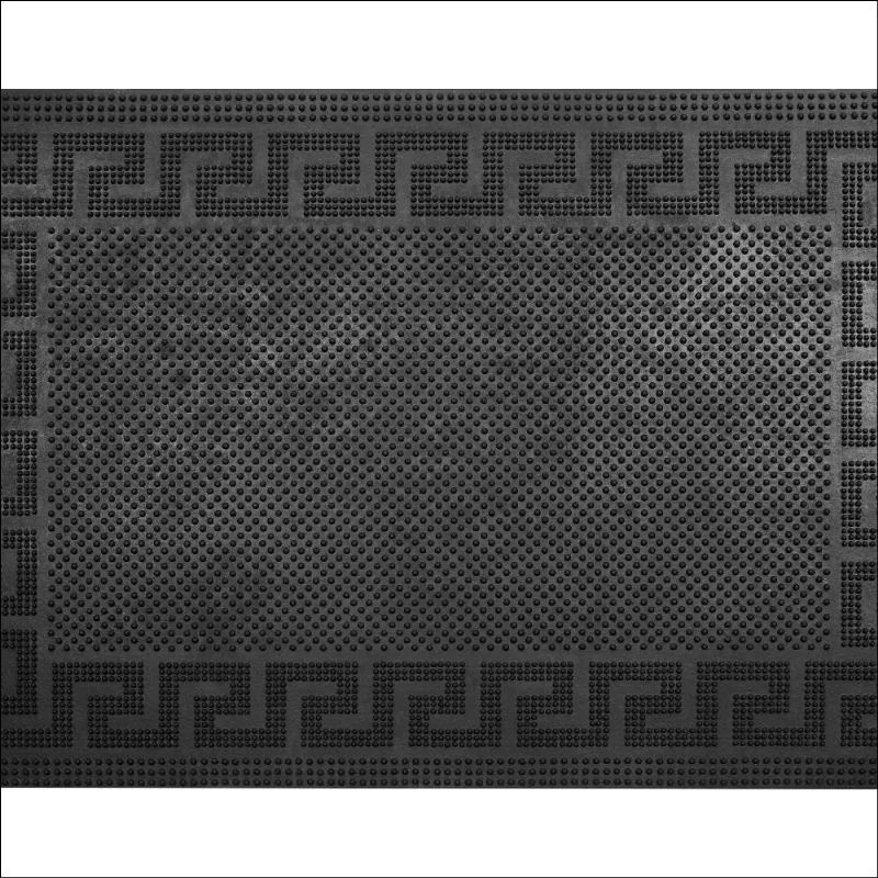 Tapete Capacho De Borracha 40x60 Preto Ecco 21 7908006056836 Edantex