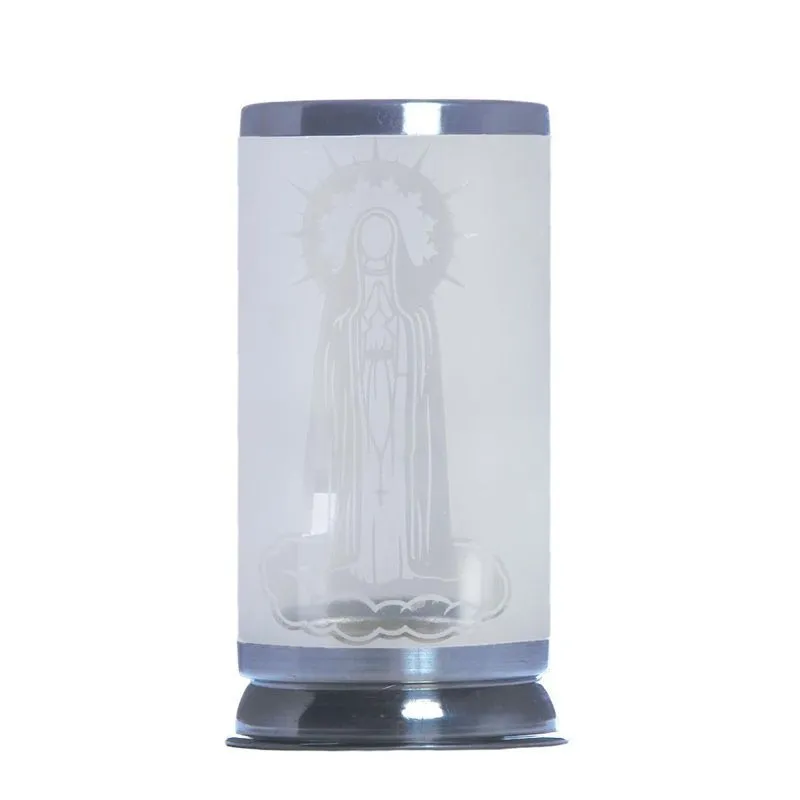 Cúpula Porta Vela Nossa Senhora De Fátima Vidro Jateado