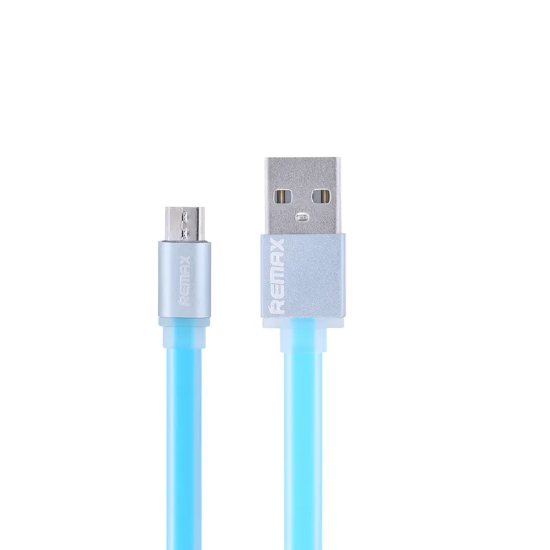 Cabo Flat Colorful Micro USB para USB Celular 1m Azul - Posher