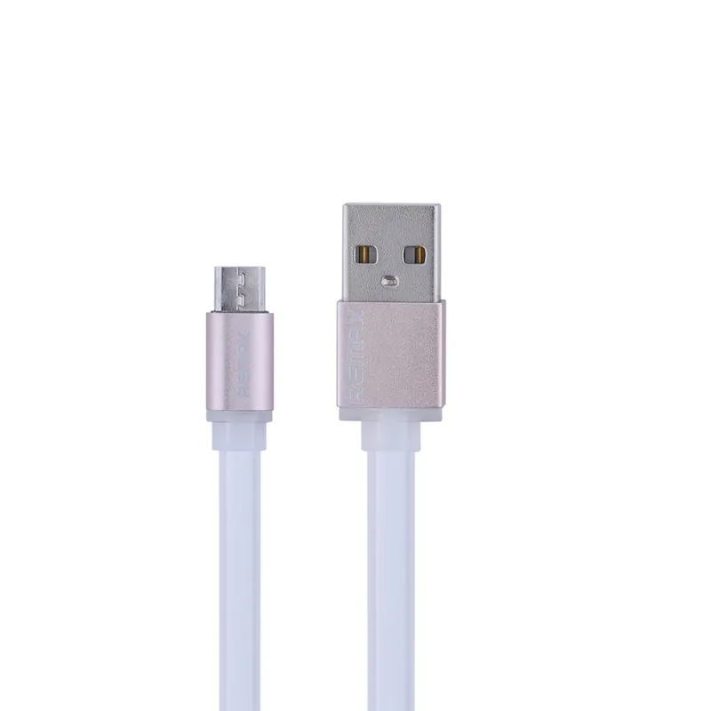 Cabo Flat Colorful Micro USB para USB Celular 1m Branco - Posher