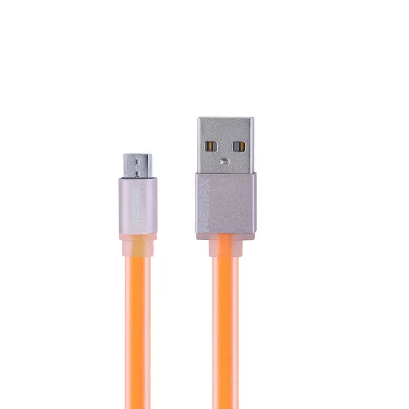 Cabo Flat Colorful Micro USB para USB Celular 1m Laranja - Posher