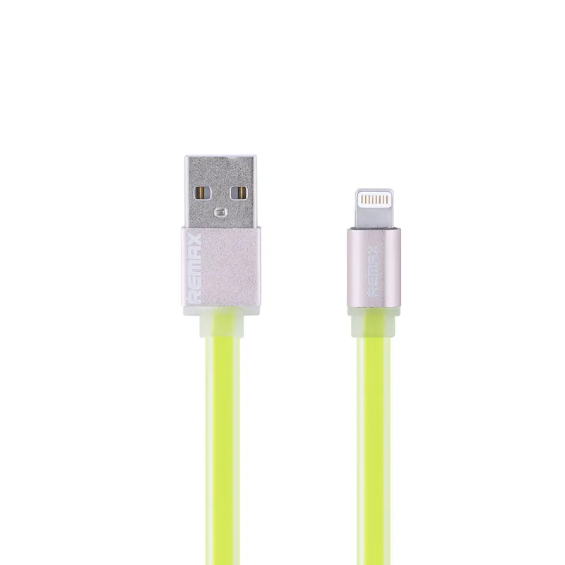 Cabo Flat Colorful Lightning para USB 1m Verde - Posher