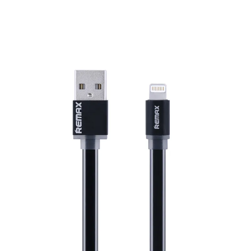 Cabo Flat Colorful Lightning para USB 1m Preto - Posher