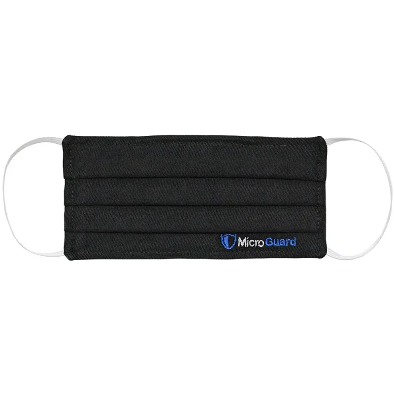 Máscara de Proteção Facial Feminina em Tecido Micro Plus 2 Camadas Preta - Microguard