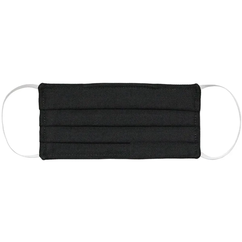 Máscara de Proteção Facial Feminina em Tecido Micro Pro 3 Camadas Preta - Sem Logo