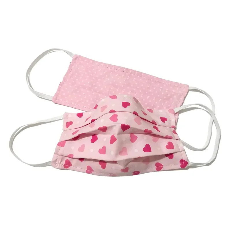 Máscara de Proteção Facial Infantil (4-9 anos) em Tecido Micro Plus 2 Camadas Coração - Microguard