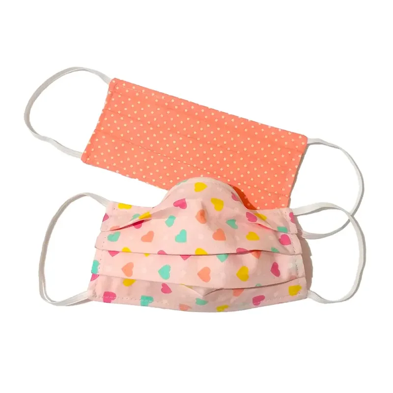 Máscara de Proteção Facial Infantil (4-9 anos) em Tecido Micro Plus 2 Camadas Coração - Microguard