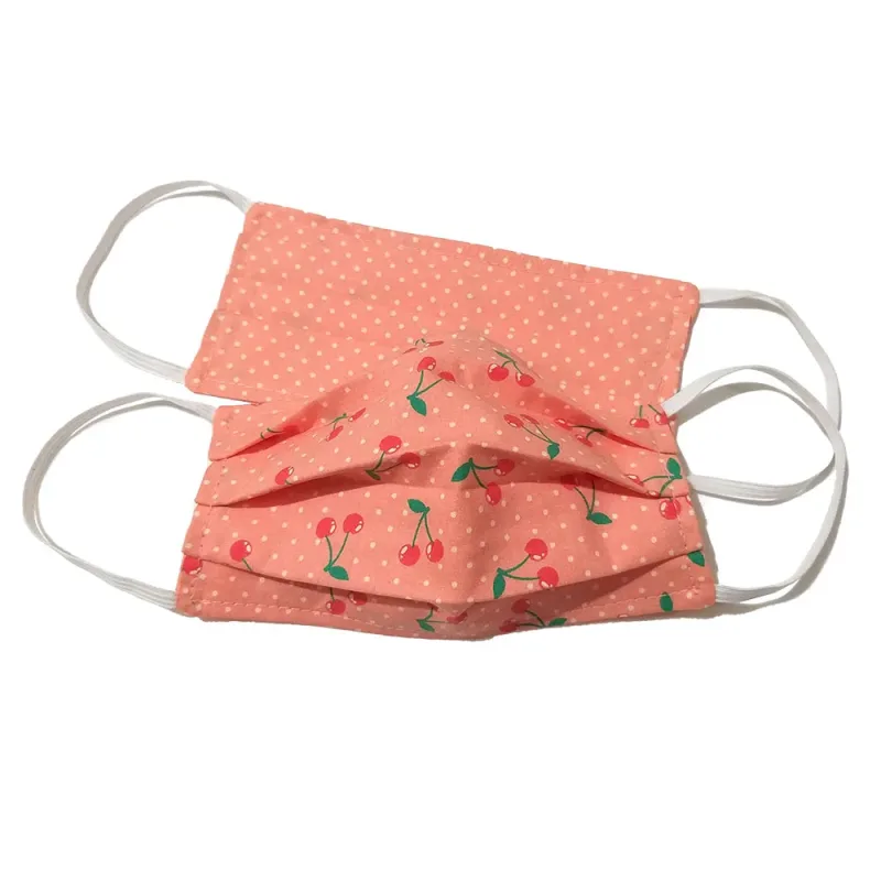 Máscara de Proteção Facial Infantil (4-9 anos) em Tecido Micro Plus 2 Camadas Cerejas - Microguard