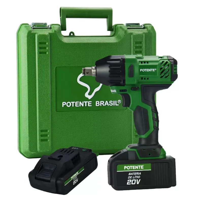 Chave De Impacto 1/2 A Bateria 350 n. M 35,6 kgfm 2 Baterias Encaixe 1/2 Pol CORD05E Potente