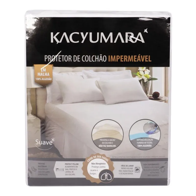 Protetor de Colchão Impermeável Solteirão 110X203X40 336026 - Kacyumara