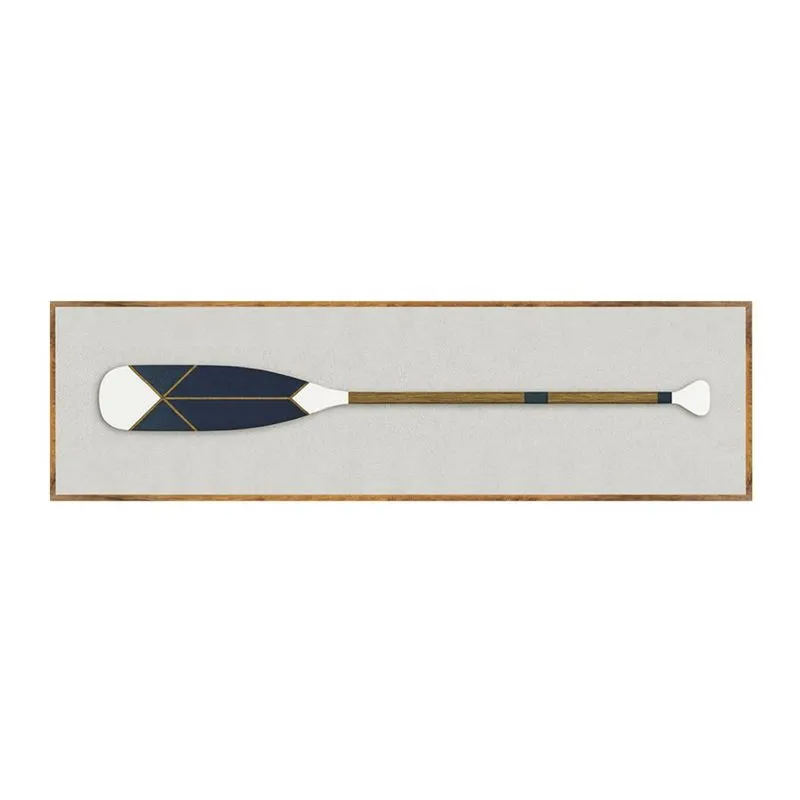 Quadro Canvas 30x110 Com Moldura Caixa 178 21 Remo Azul - Art Frame