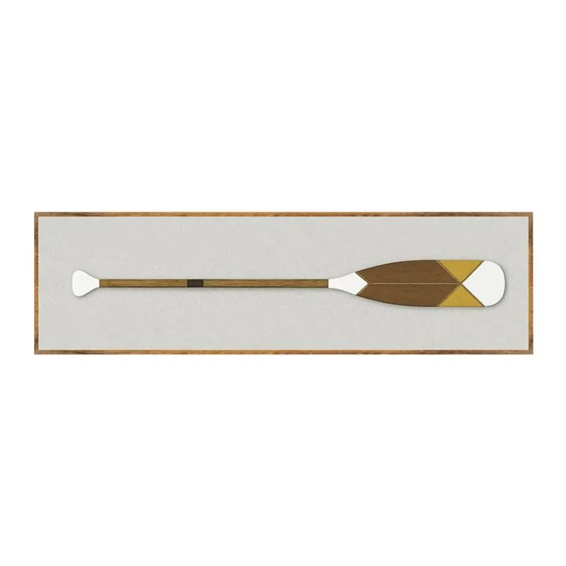 Quadro Canvas 30x110 Com Moldura Caixa 178 22 Remo Marrom - Art Frame