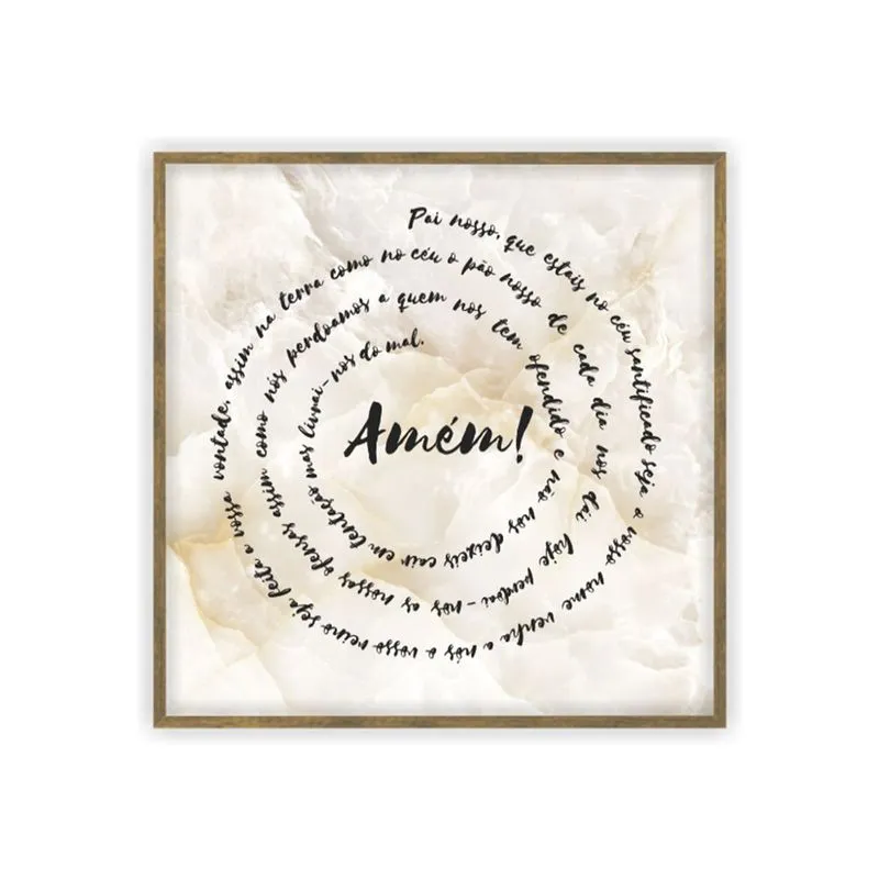 Quadro Decorativo 30x30 Sem Vidro 237 10 Oracao - Art Frame