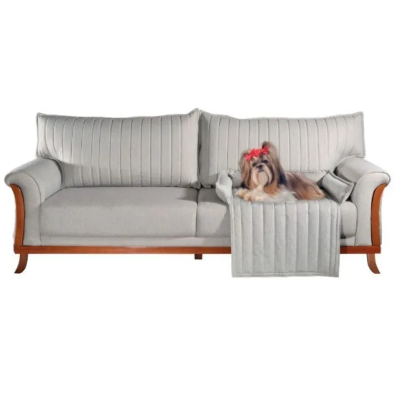 Conjunto Sofá Living Vitória 2,20m + Cama Pet Vitória