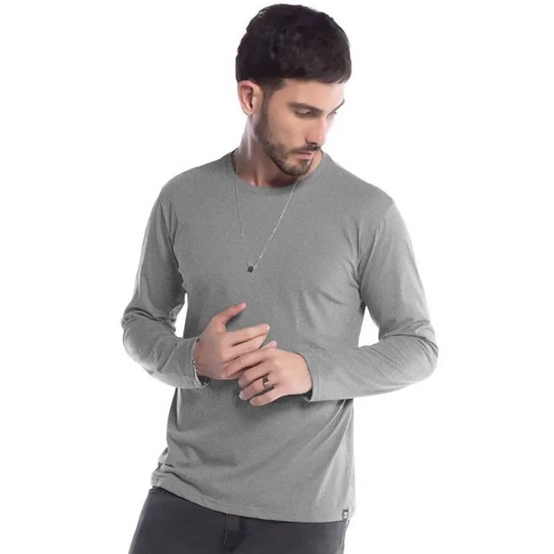 Camiseta Masculina Básica Manga Longa