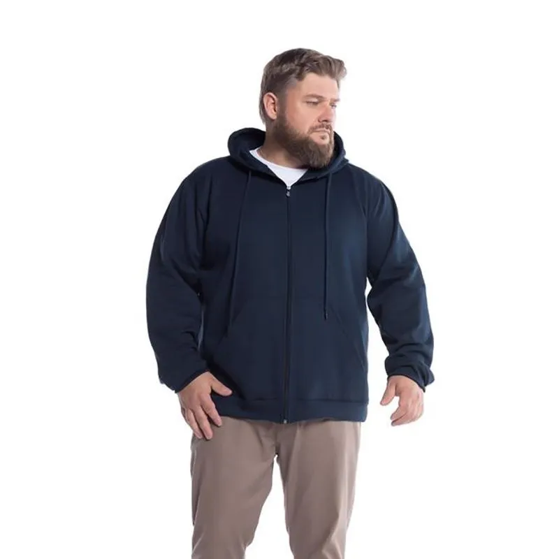 Jaqueta Masculina Moletom Básica Plus