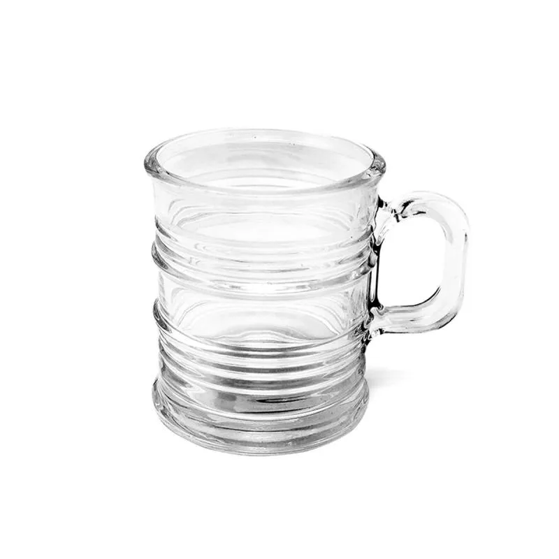 Conjunto de Xícaras para Chá Café Cappuccino Bebidas Quentes Vidro Jogo de Canecas Utensílios de Cozinha Servir 6 peças 250ml