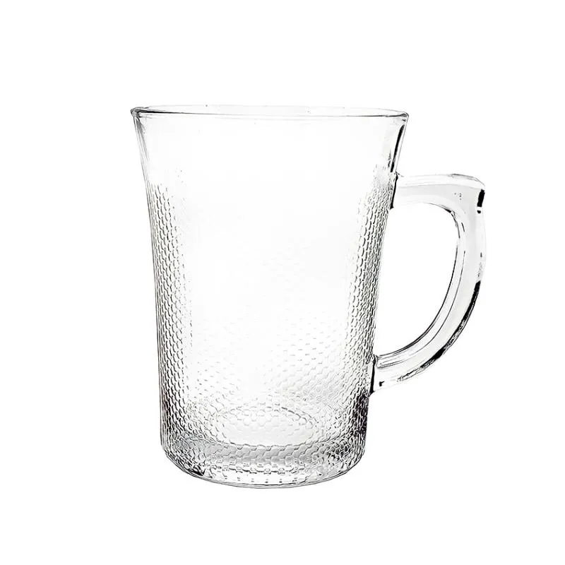 Jogo de 6 xícaras de vidro texturizado 6 peças Baraka 170ml