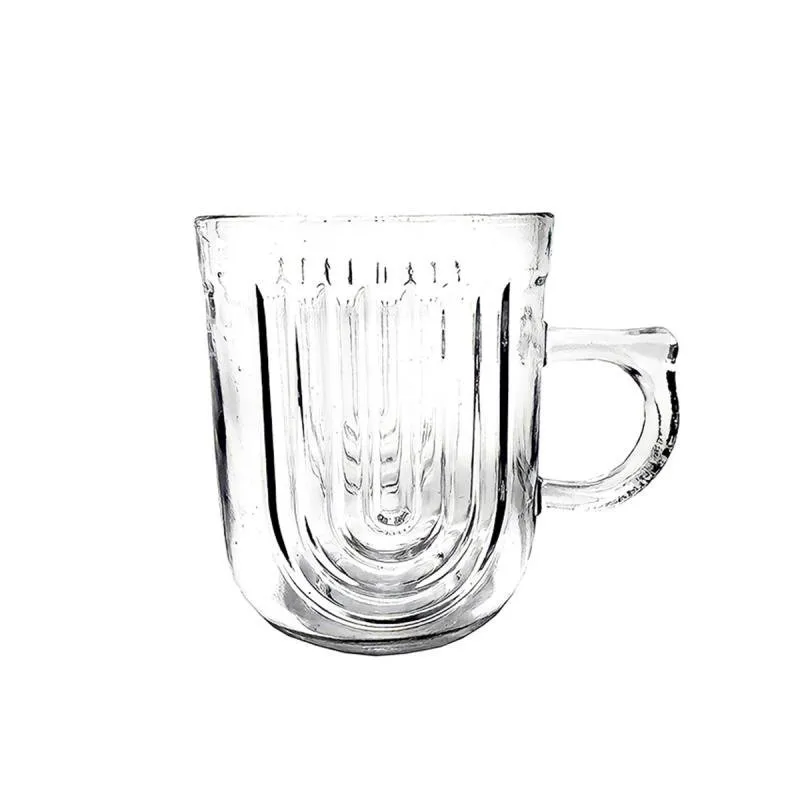 Jogo de 6 Xícaras Vidro Canecas Café Chá Bebidas Quentes Cappuccino Chocolates Cozinha Mesa Posta Louças 230ml