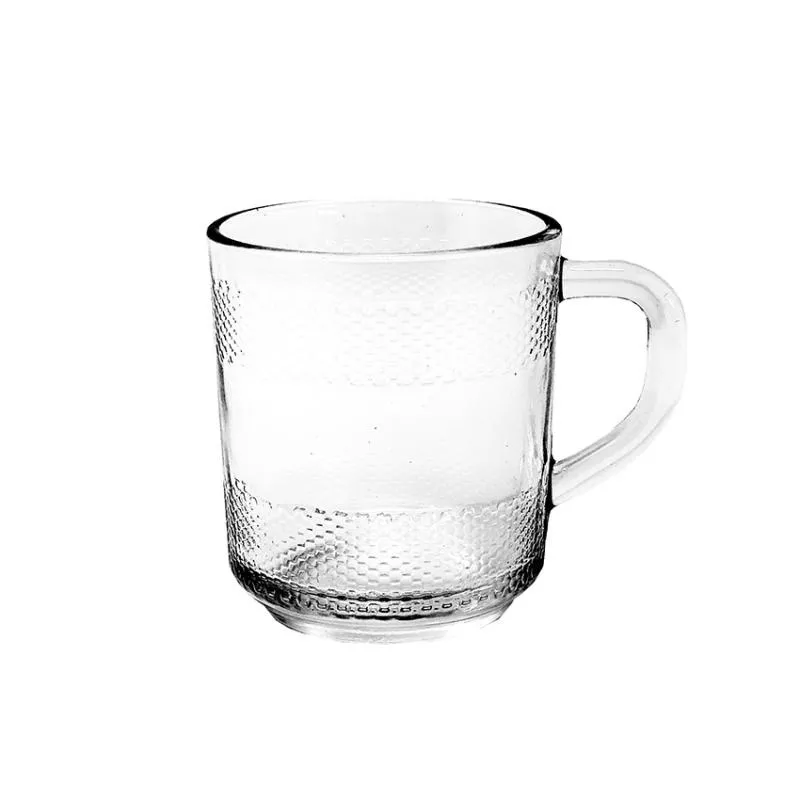 Kit 3 xícaras para chá e café de vidro Bolívia 240ml