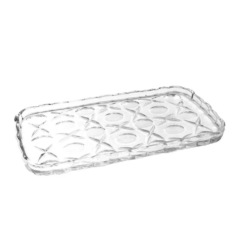 Travessa De Vidro Retangular 18x35x2cm