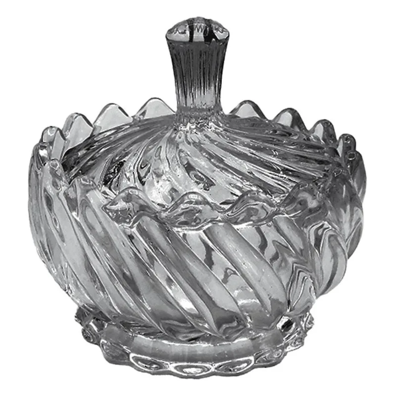 Bomboniere Vidro 16x15cm Fumê Belatroy